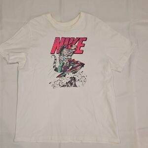 Nike White Graphic Men's Shirt Sz XL